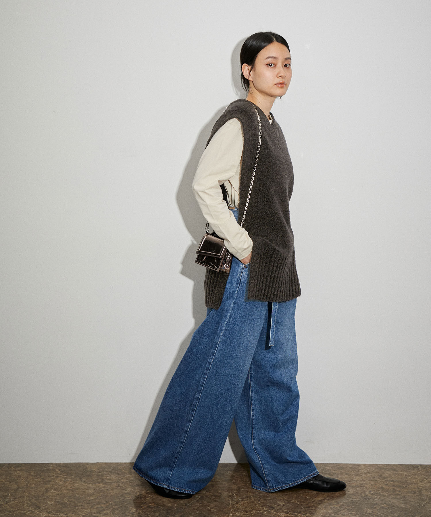 ADAM ET ROPE'「バブル2WAYニットベスト」|ベスト・ジレ|