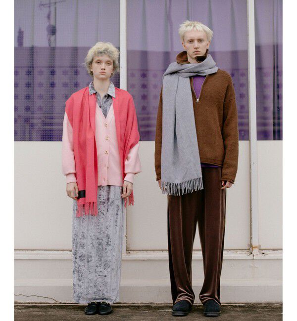 ADAM ET ROPE'「トライアングルボタンミドルカーディガン」|カーディガン|