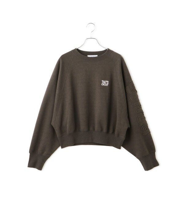 ADAM ET ROPE'「【WEB限定】・【サステナブル】ロゴパッチスリーブスウェット」|スウェット・ジャージ|