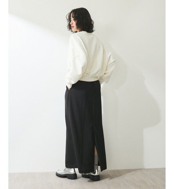 ADAM ET ROPE'「【WEB限定】・【サステナブル】ロゴパッチスリーブスウェット」|スウェット・ジャージ|