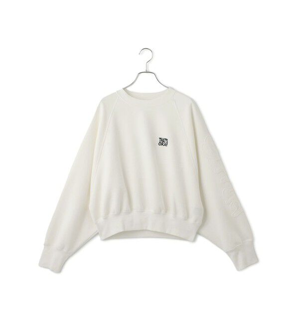 ADAM ET ROPE'「【WEB限定】・【サステナブル】ロゴパッチスリーブスウェット」|スウェット・ジャージ|