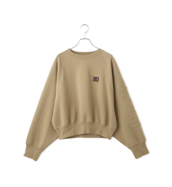 ADAM ET ROPE'「【WEB限定】・【サステナブル】ロゴパッチスリーブスウェット」|スウェット・ジャージ|