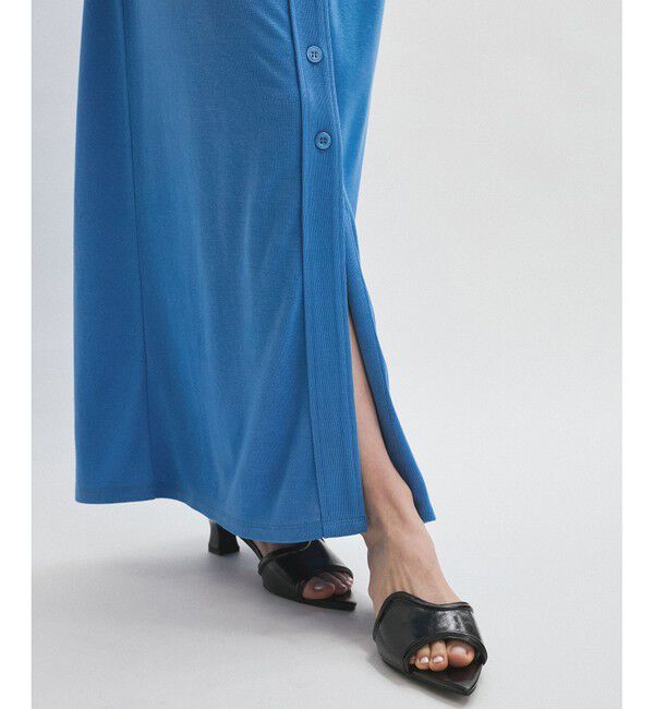 ADAM ET ROPE'「ポロシャツライクカットソーワンピース」|ワンピース|