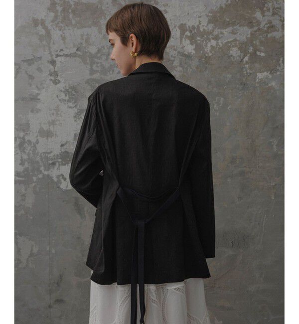 ADAM ET ROPE'「【EMOELLE】ドロストシャツジャケット」|テーラードジャケット|