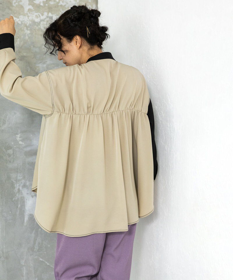  「バックギャザーシャツ」|シャツ・ブラウス|