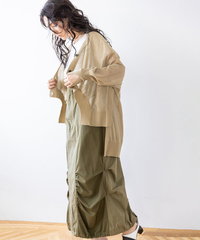  「サスペンダー付ミリタリースカート」|スカート|