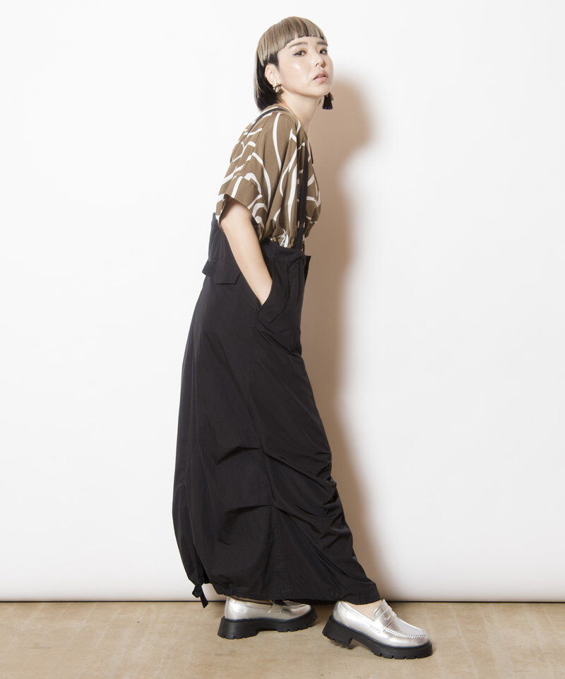  「サスペンダー付ミリタリースカート」|スカート|