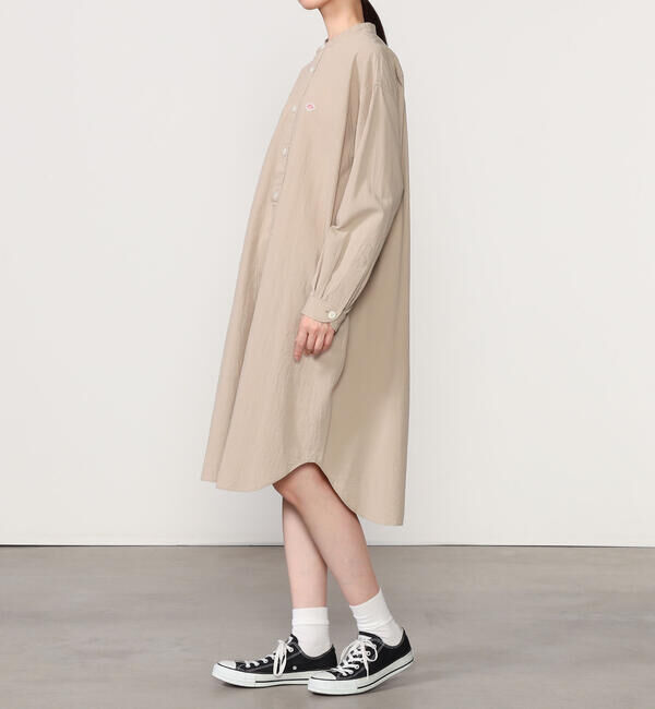 DANTON「DANTON | バンドカラー 長袖チュニック WOMEN」|ワンピース|
