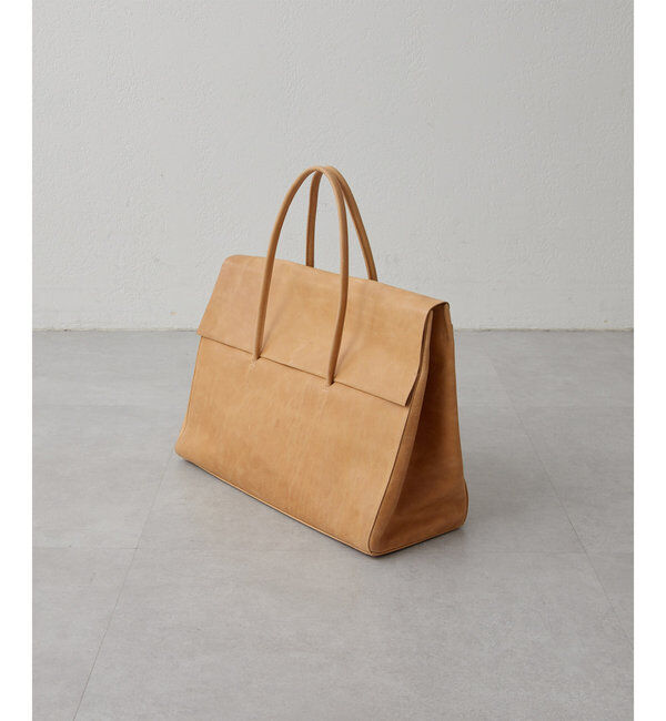 Hoaw.「【Hoaw.】ヴィンテージ加工フラップボストンバッグ」|トートバッグ|