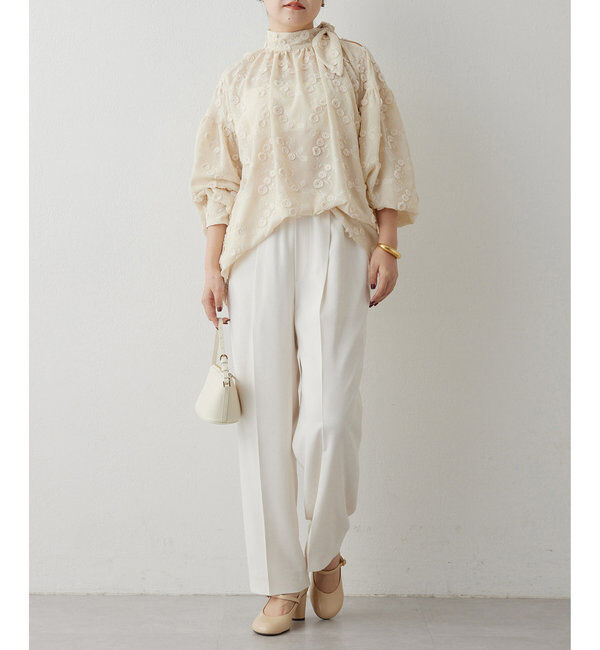  「バックサテンイージーパンツ」|チノ|