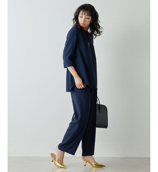  「バックサテンイージーパンツ」|チノ|