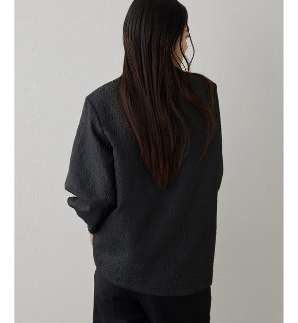 THE PAUSE「【THE PAUSE】ジャガードパフスリーブブラウス」|シャツ・ブラウス|