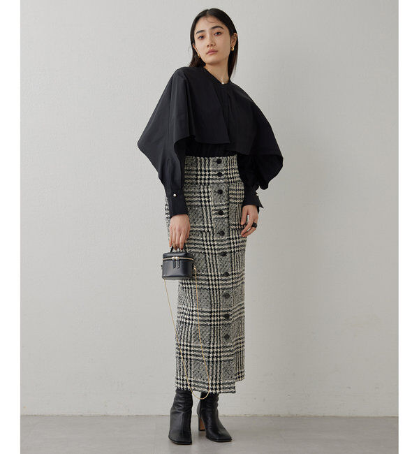  「フロントボタンスカート」|スカート|