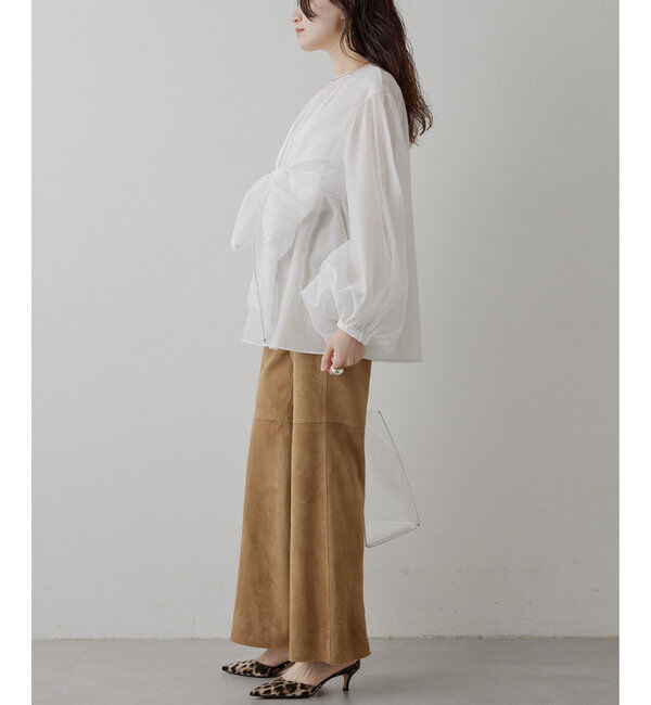  「フロントリボンブラウス」|シャツ・ブラウス|