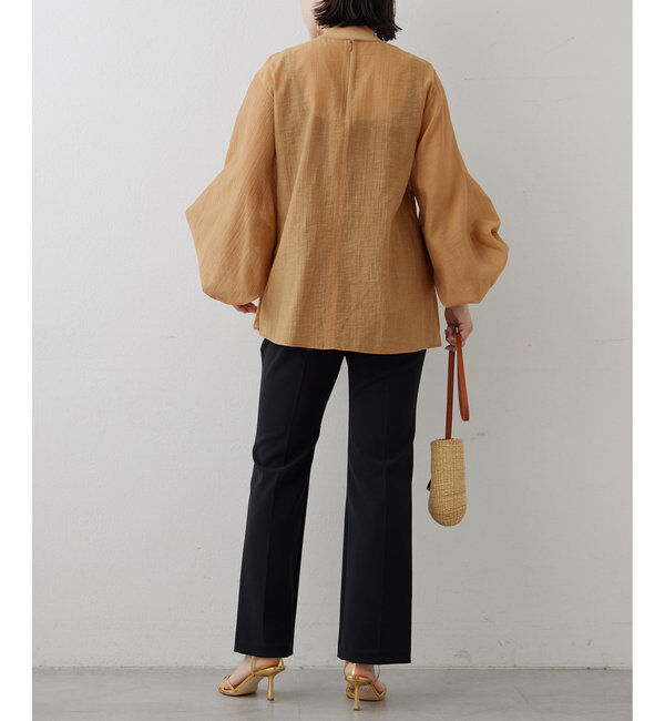  「フロントリボンブラウス」|シャツ・ブラウス|