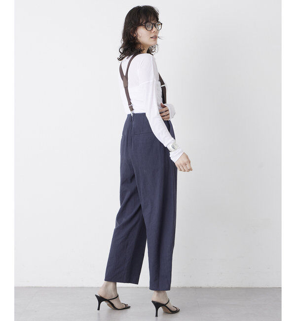 THE PAUSE「【THE PAUSE】コットンリネンカーブパンツ」|チノ|