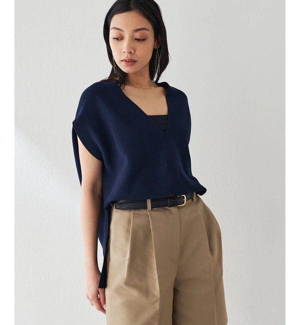  「ホールガーメントプルオーバー」|ニット・セーター|ネイビー