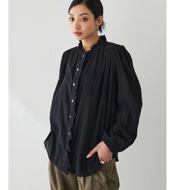  「フリルギャザーブラウス」|シャツ・ブラウス|