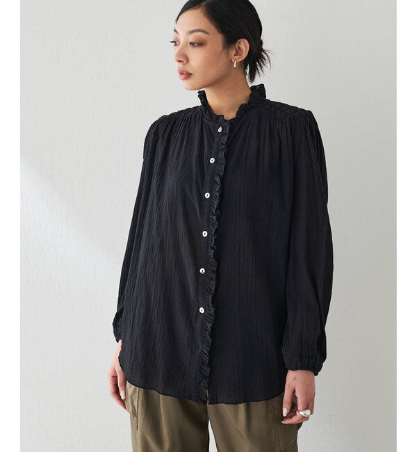  「フリルギャザーブラウス」|シャツ・ブラウス|