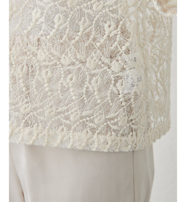 THE PAUSE「【THE PAUSE】エンブロイダリーTブラウス」|シャツ・ブラウス|