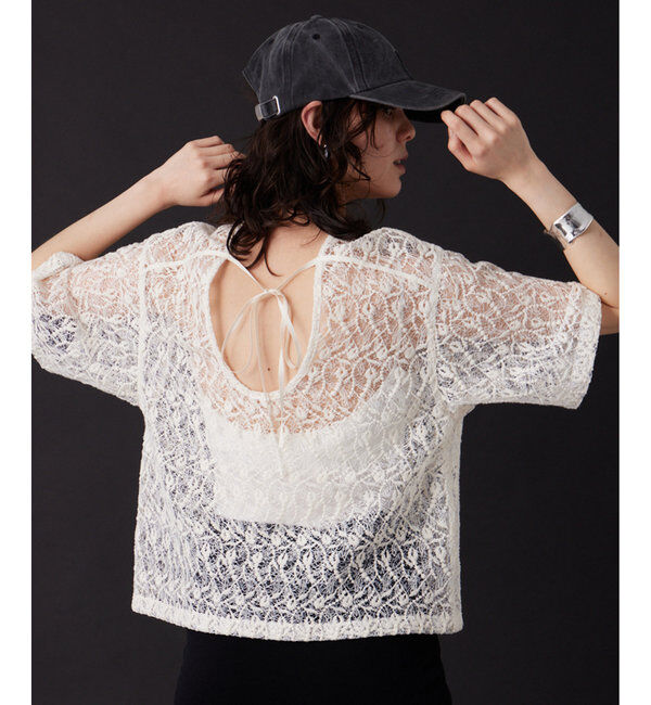 THE PAUSE「【THE PAUSE】エンブロイダリーTブラウス」|シャツ・ブラウス|