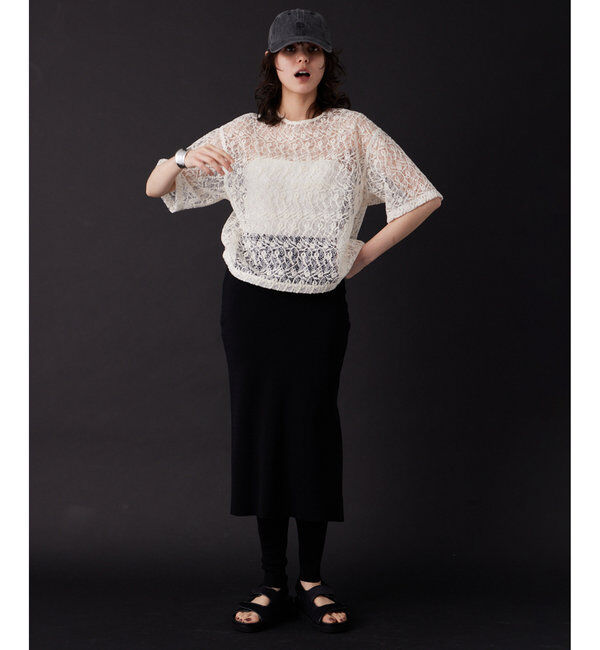 THE PAUSE「【THE PAUSE】エンブロイダリーTブラウス」|シャツ・ブラウス|