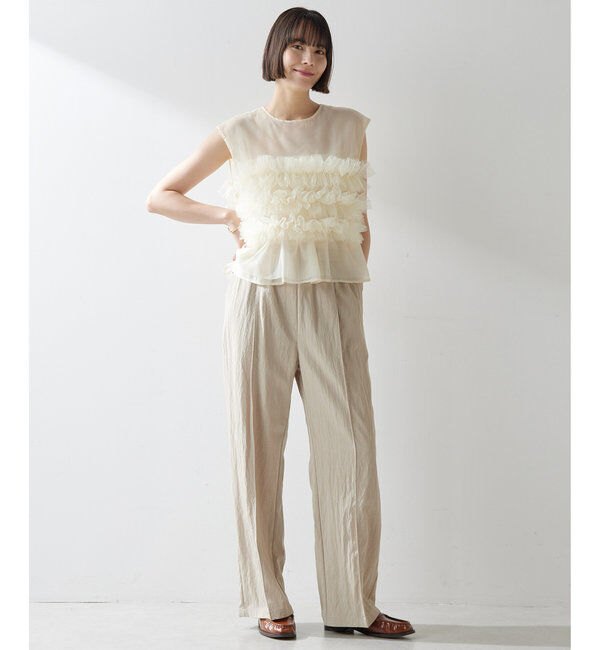  「【THE PAUSE】ギャザーパンツ」|チノ|