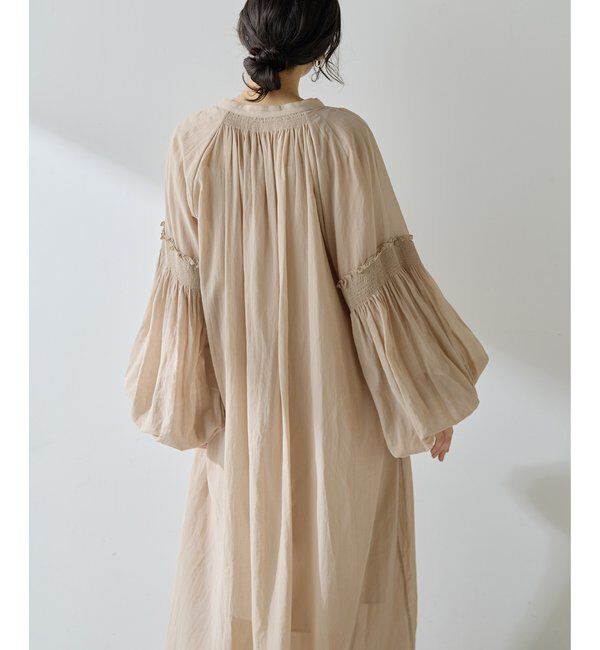  「コットンシフォンワンピース」|ワンピース|