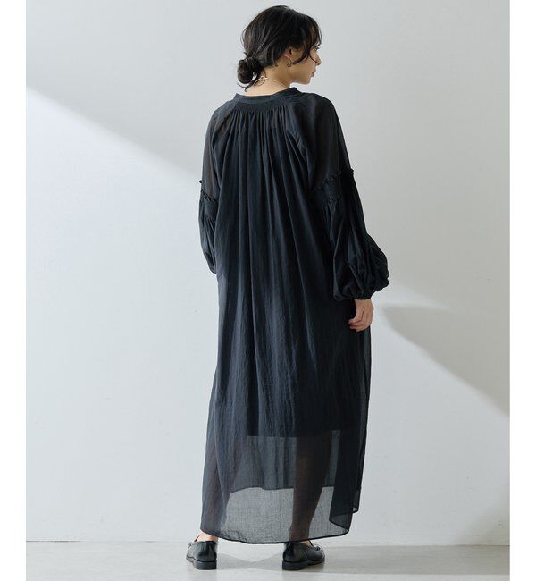  「コットンシフォンワンピース」|ワンピース|