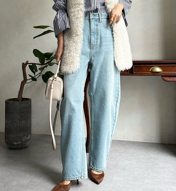  「【ベストセラーアイテム】カーブデニム」|デニム|