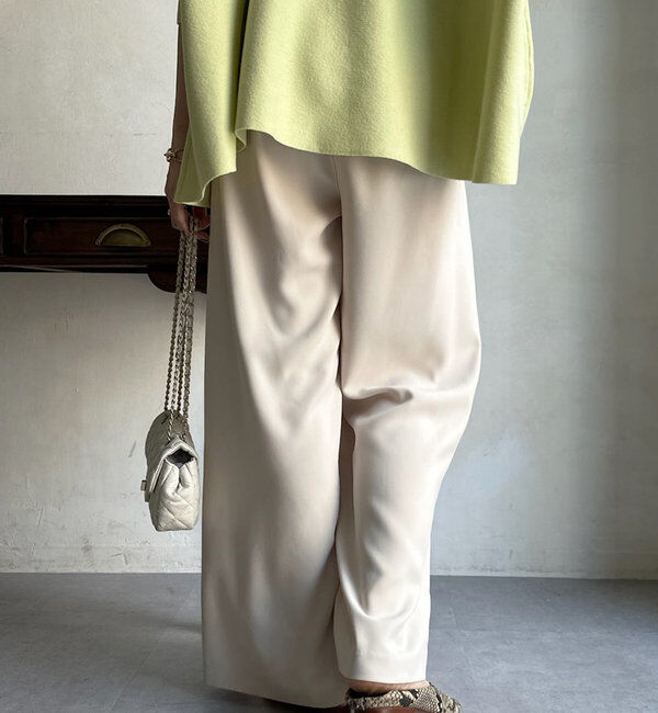  「【累計販売数3万枚突破/22色４サイズ展開！】タックワイドパンツ」|チノ|