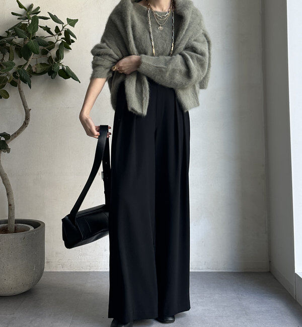  「【累計販売数3万枚突破/22色４サイズ展開！】タックワイドパンツ」|チノ|