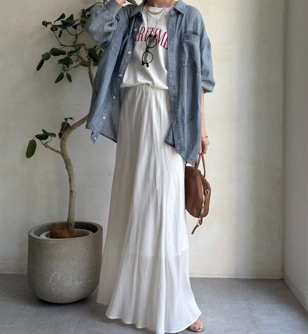  「キュプラフレアスカート」|スカート|