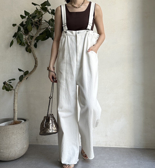  「【2サイズ展開！】ツイルサロペット」|デニム|