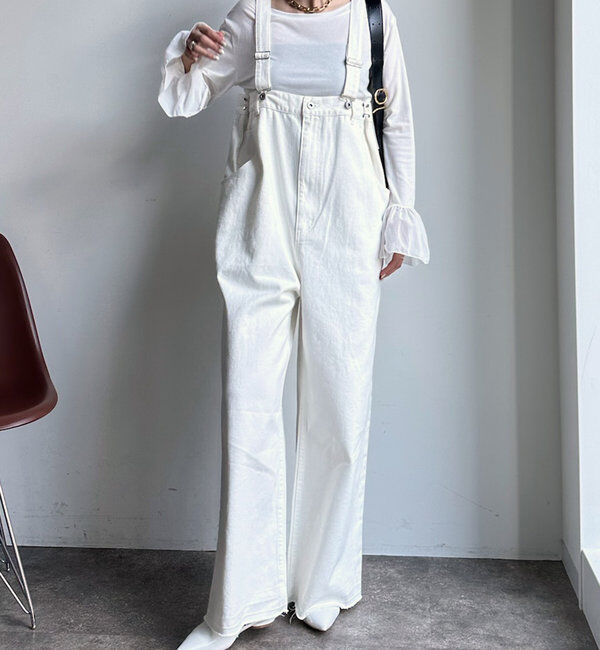  「【2サイズ展開！】ツイルサロペット」|デニム|