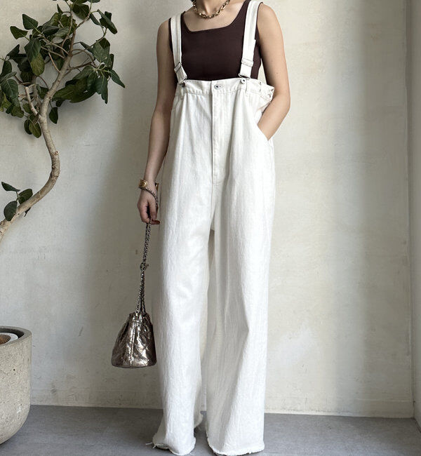  「【2サイズ展開！】ツイルサロペット」|デニム|