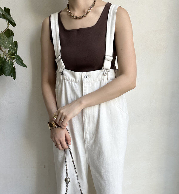  「【2サイズ展開！】ツイルサロペット」|デニム|