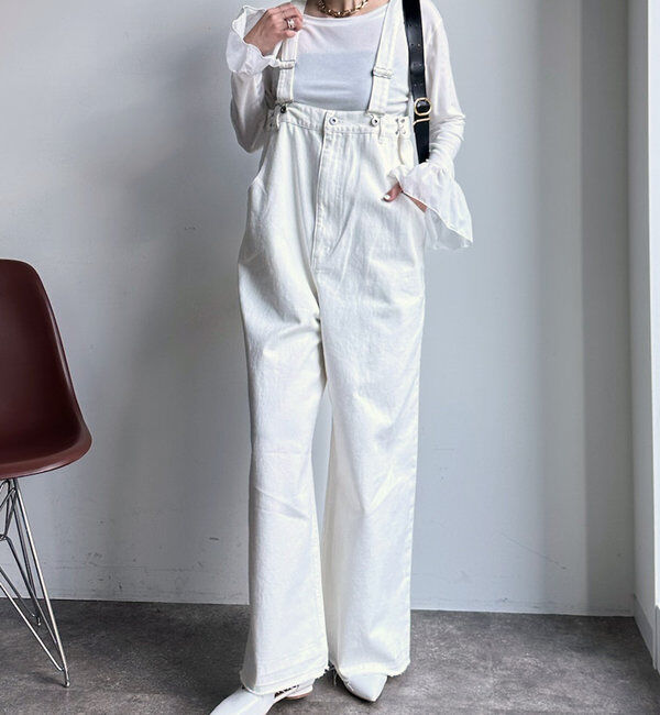  「【2サイズ展開！】ツイルサロペット」|デニム|