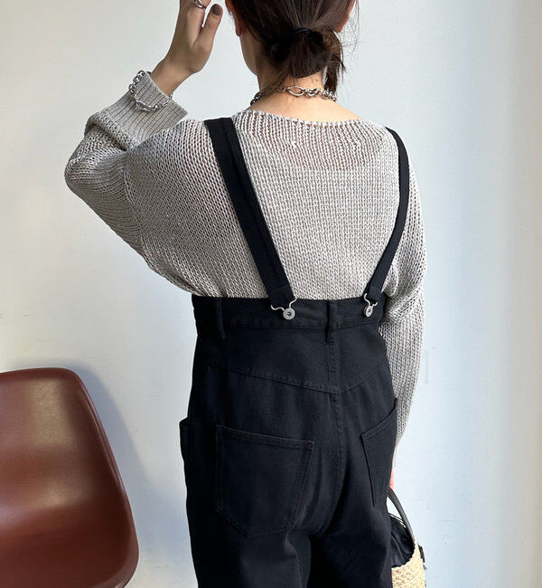  「【2サイズ展開！】ツイルサロペット」|デニム|