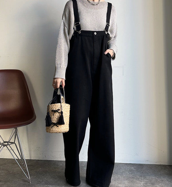  「【2サイズ展開！】ツイルサロペット」|デニム|