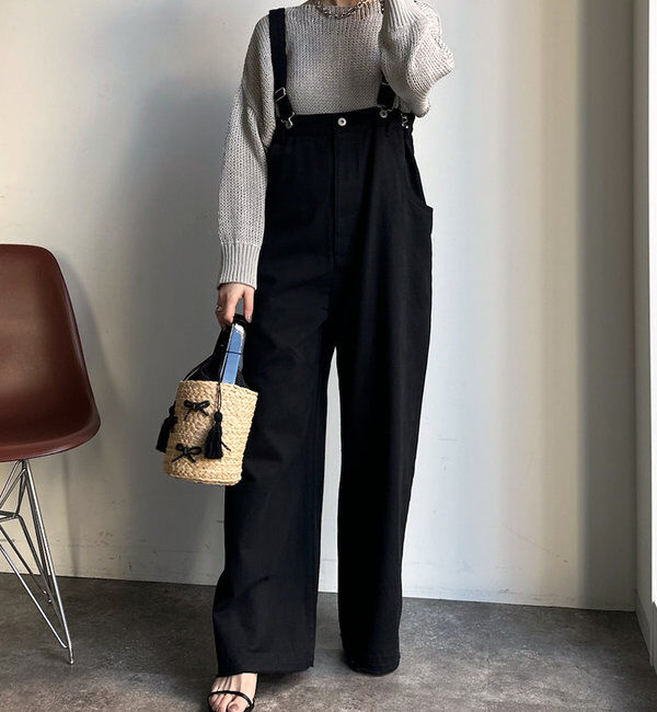  「【2サイズ展開！】ツイルサロペット」|デニム|