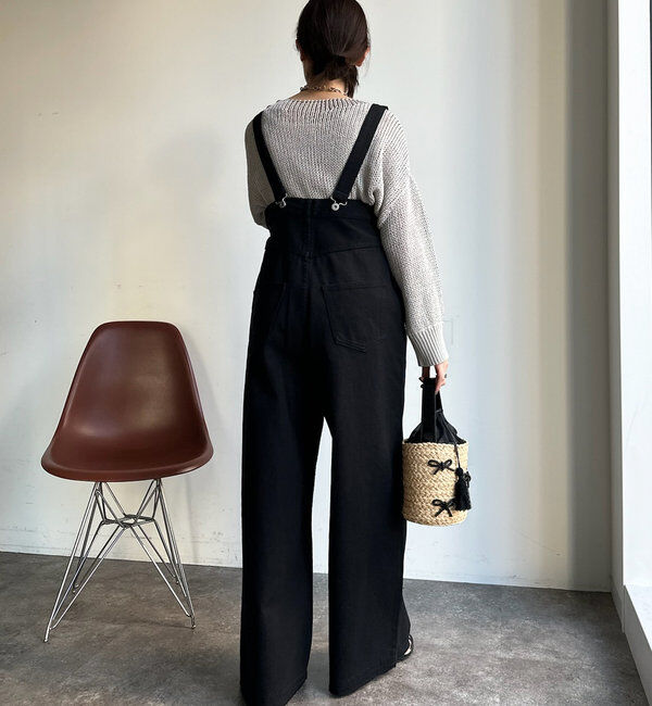  「【2サイズ展開！】ツイルサロペット」|デニム|