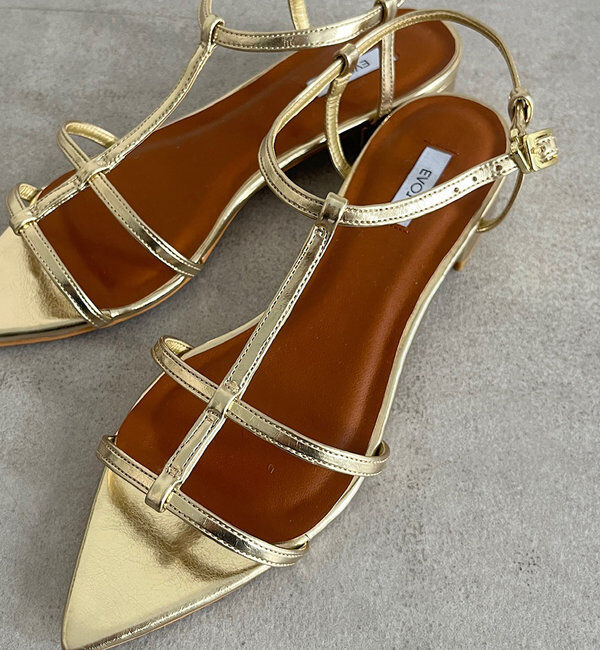  「ポインテッドストラップサンダル」|ロングブーツ|