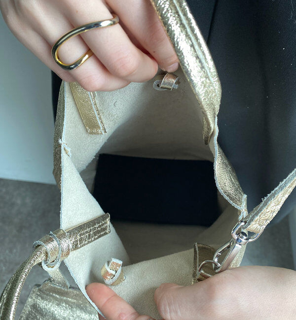  「【WEB限定】メタリックミニトート」|トートバッグ|