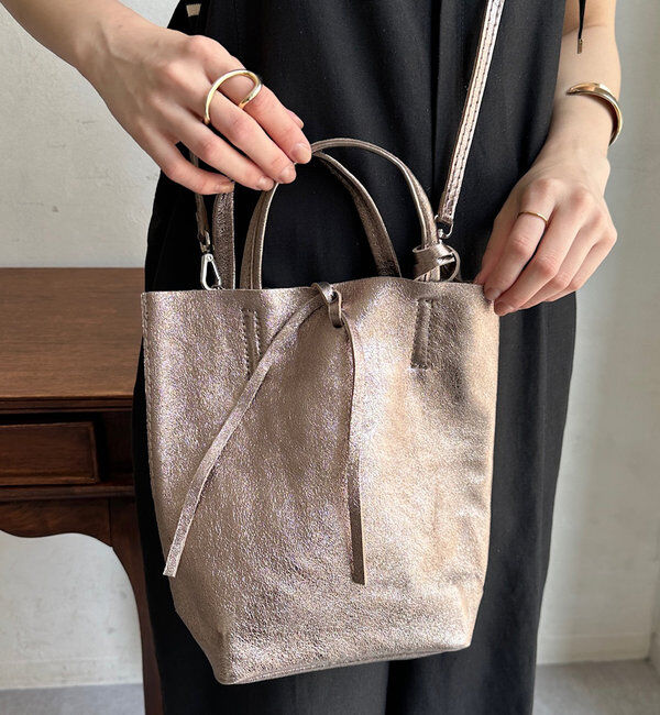  「【WEB限定】メタリックミニトート」|トートバッグ|