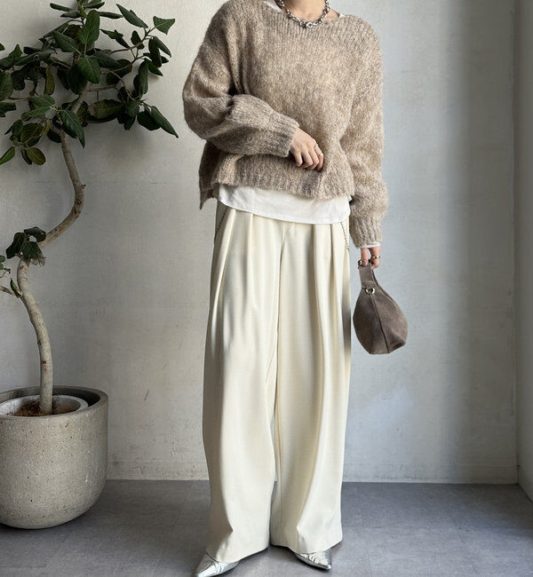  「【新色追加】モヘヤメッシュプルオーバー」|ニット・セーター|