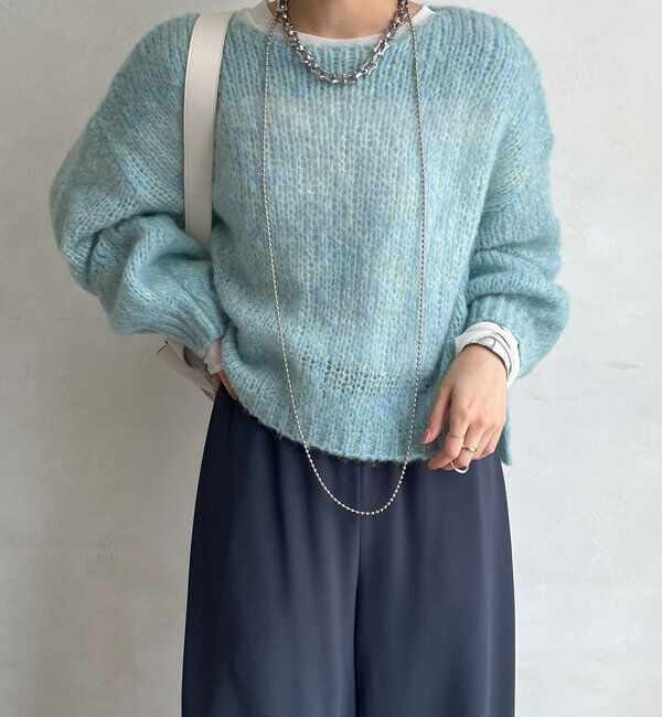  「【新色追加】モヘヤメッシュプルオーバー」|ニット・セーター|
