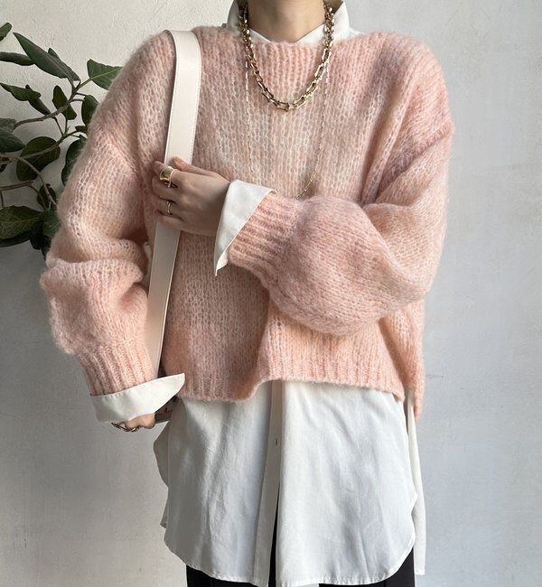  「【新色追加】モヘヤメッシュプルオーバー」|ニット・セーター|