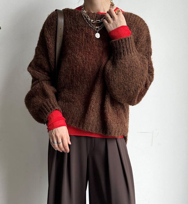  「【新色追加】モヘヤメッシュプルオーバー」|ニット・セーター|