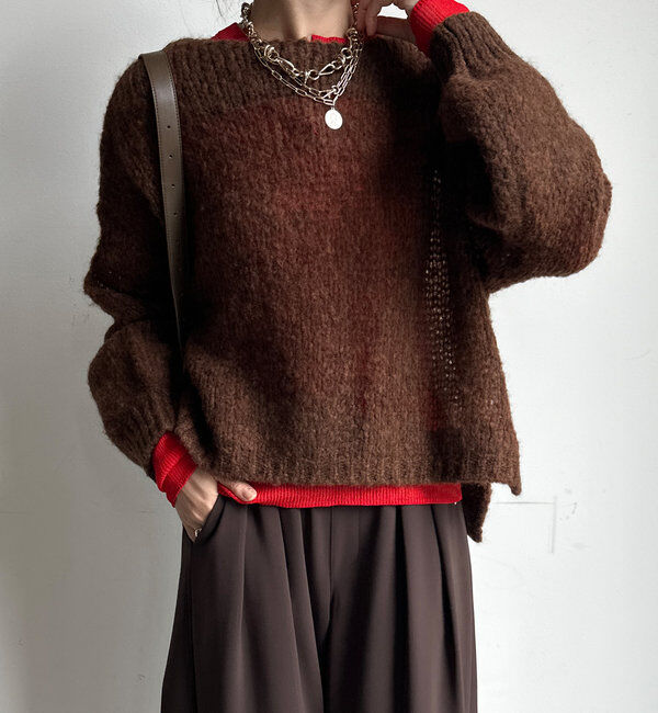  「【新色追加】モヘヤメッシュプルオーバー」|ニット・セーター|